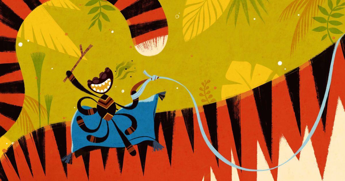 Anansi de Spin viert feest (2+)